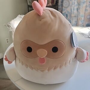 Squishmallows Tan and White Stuffed Animal